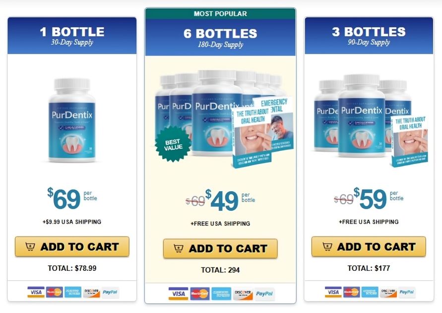 PurDentix Price Packages
